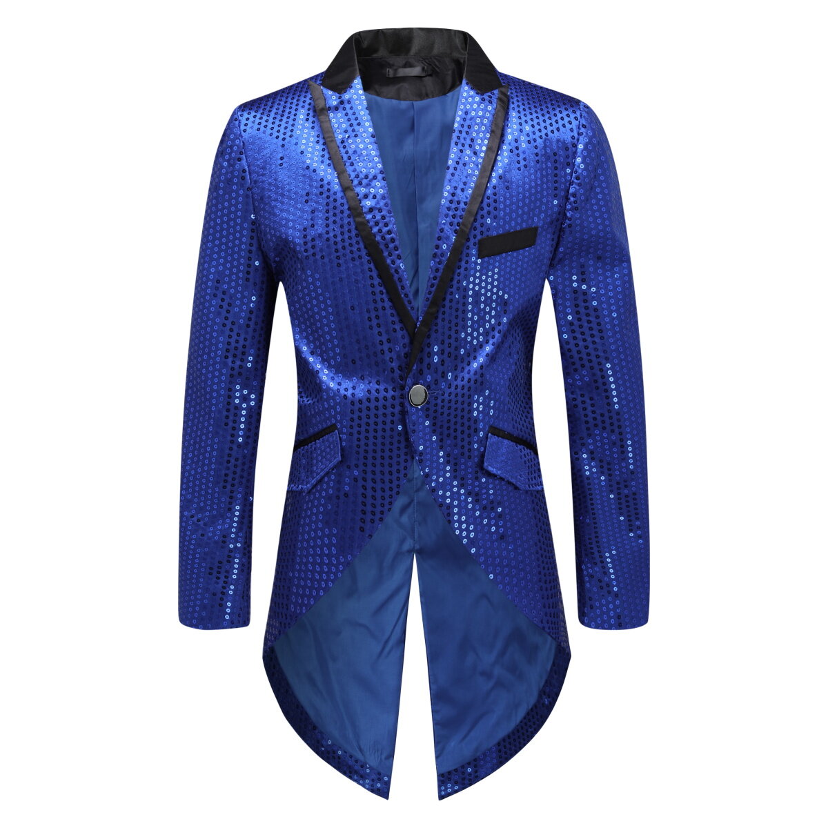 Blue sequin hot sale jacket mens