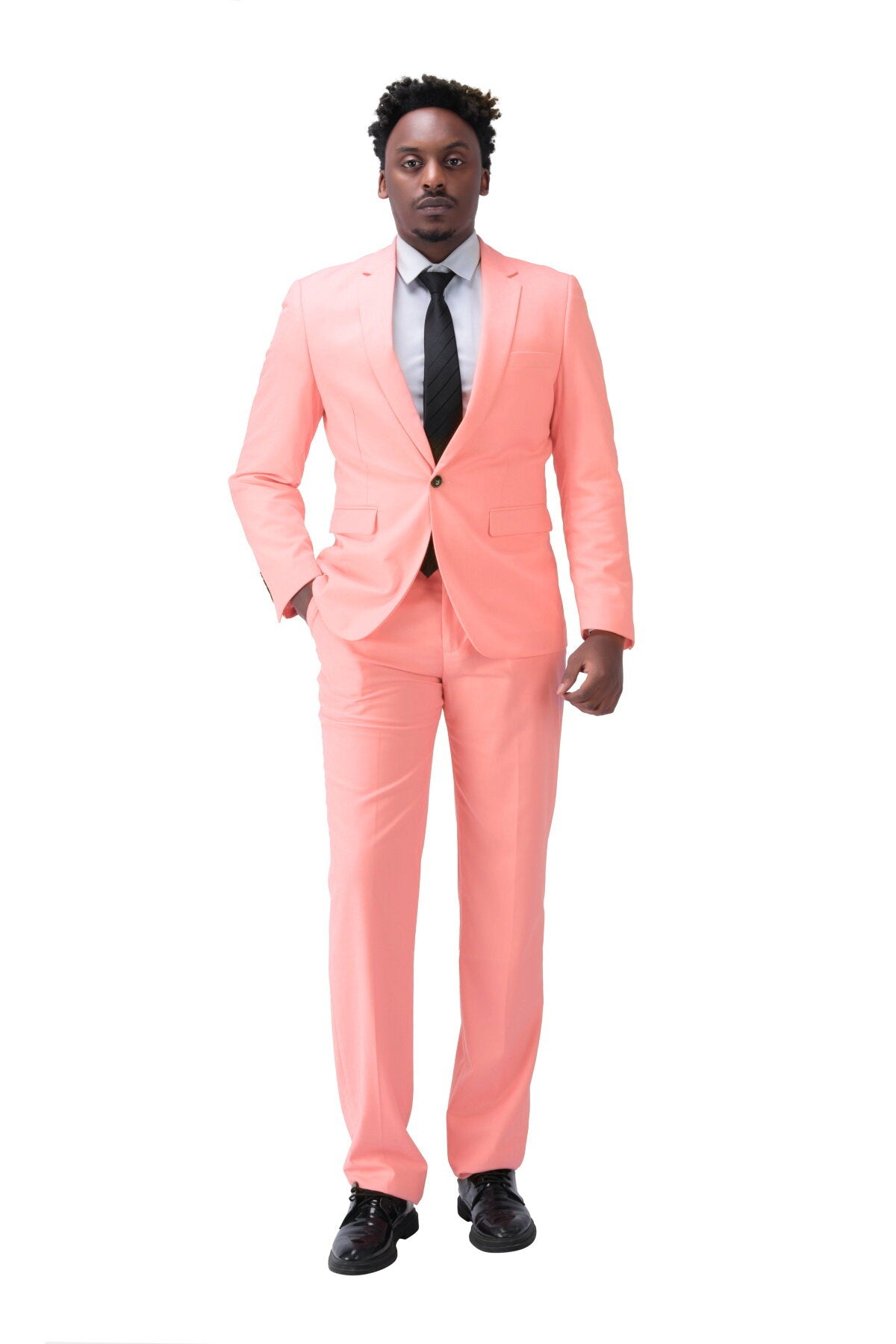 Slim Fit Light Pink Suit Blazer