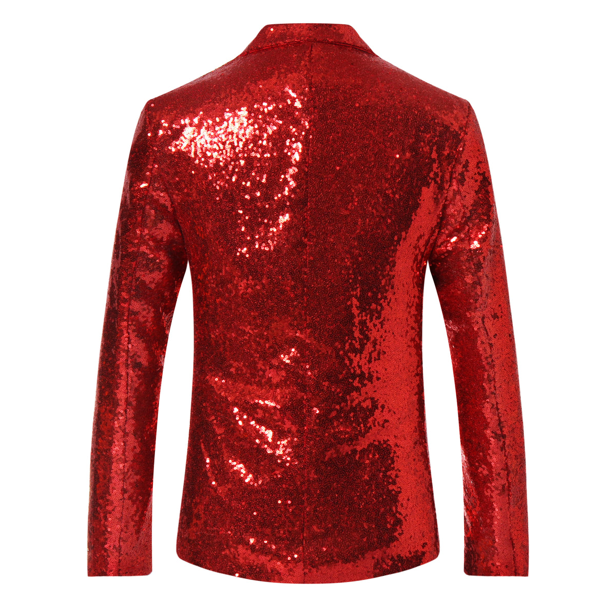 NightClub Sequin Jacket Red Party Blazer