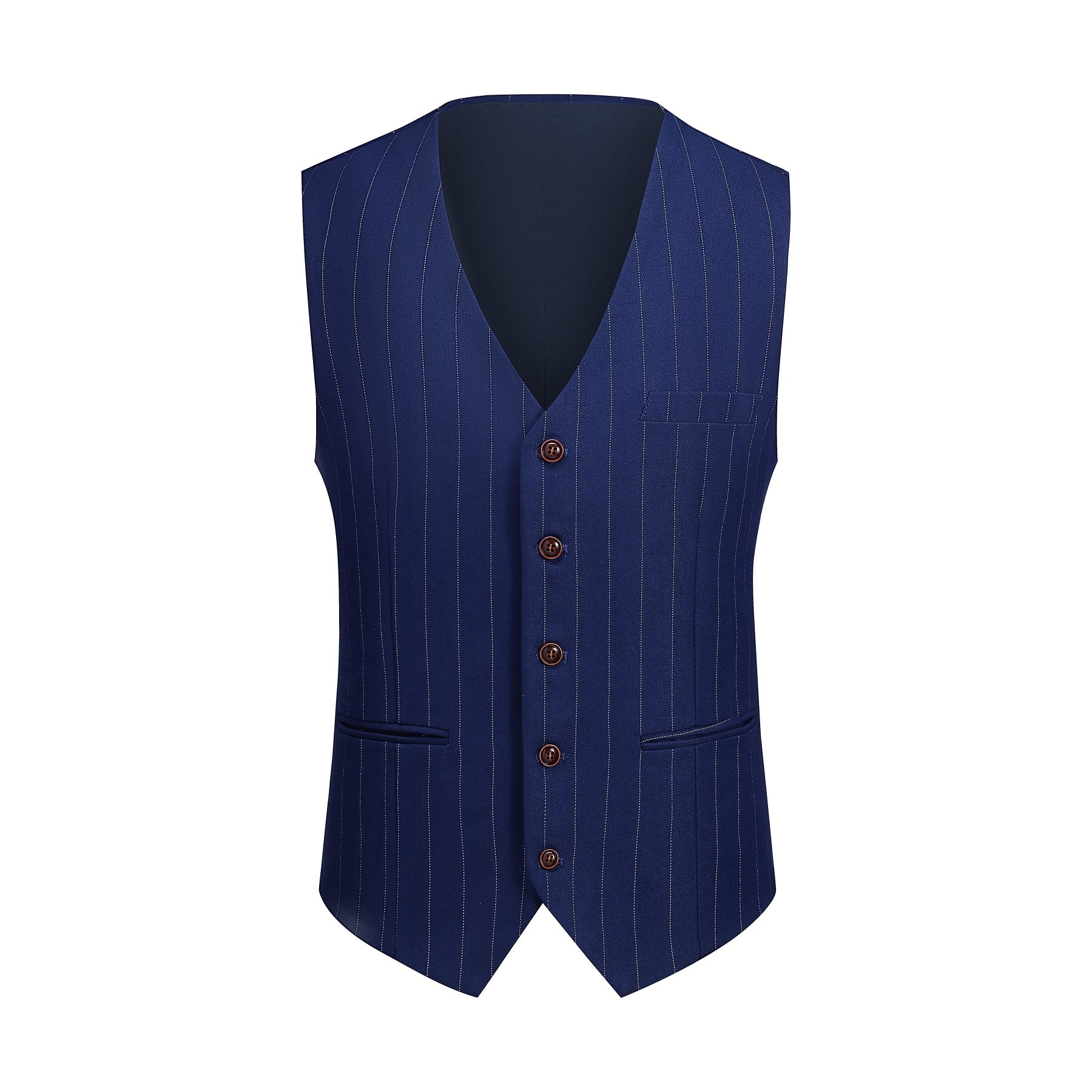 Three Piece Nagaro Blue Suit Stripe Design Suit