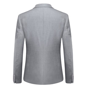 Two Piece LightGrey Suit One Button Suit