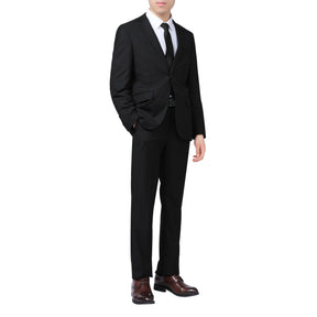 Two Piece Black Suit One Button Suit