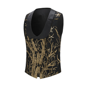 Slim Fit Lightning Tree Sequin Vest