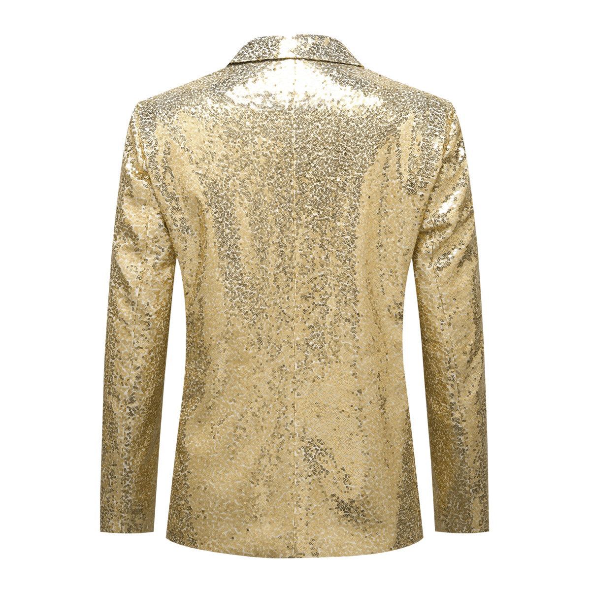 Gold Shiny Sequin Jacket Party Tuxedo Blazer