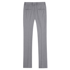 Men's Classic Slim Fit Stretch Flat Front Slacks Dress Pants Grey