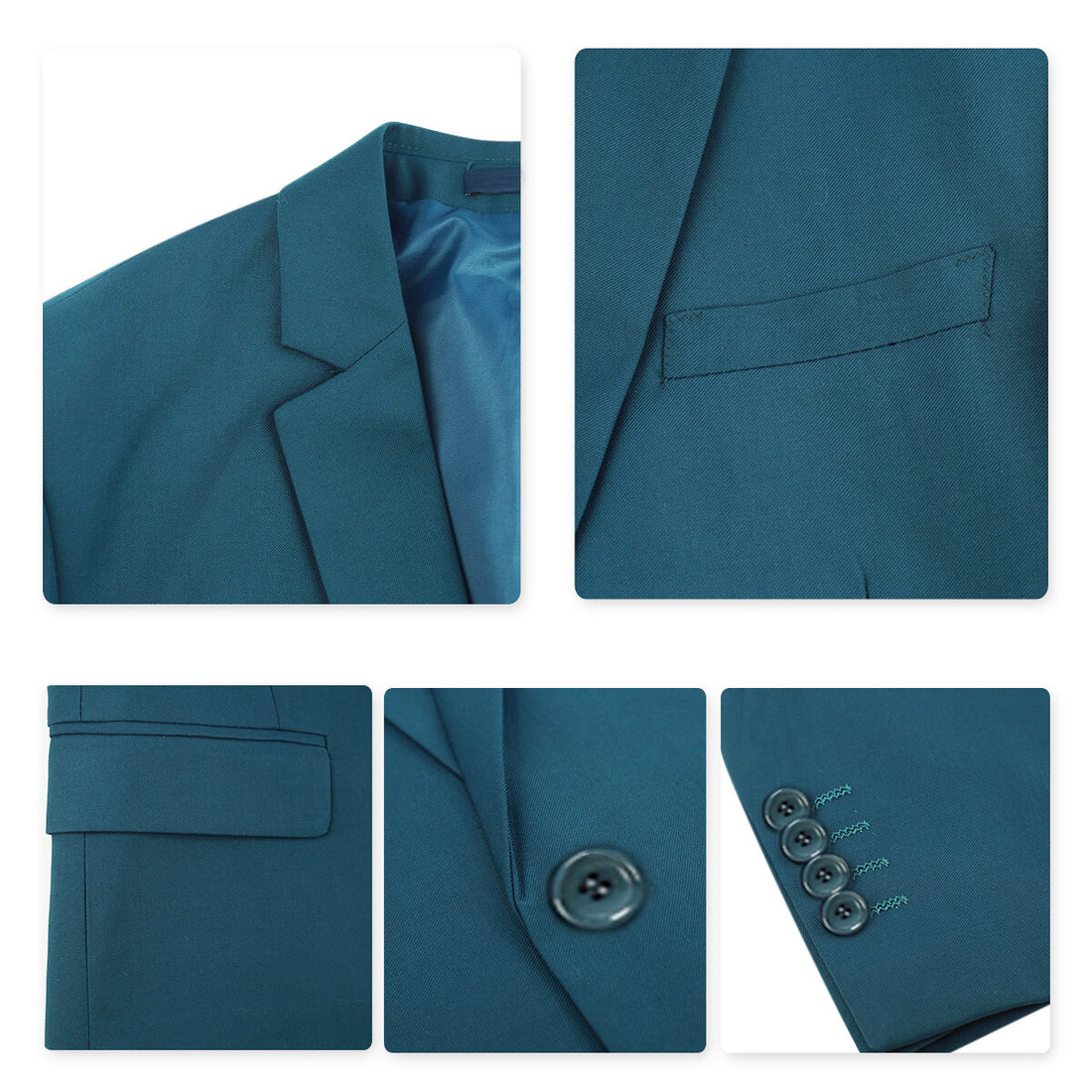 Ocean Blue Casual Blazer Slim Fit Business Blazer