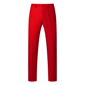 2-Piece Men's Two-Button Single Vent Suit Red