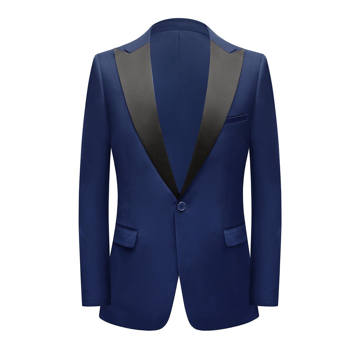 Men's Single-Breasted 2-Piece Tuxedo Suit Blue