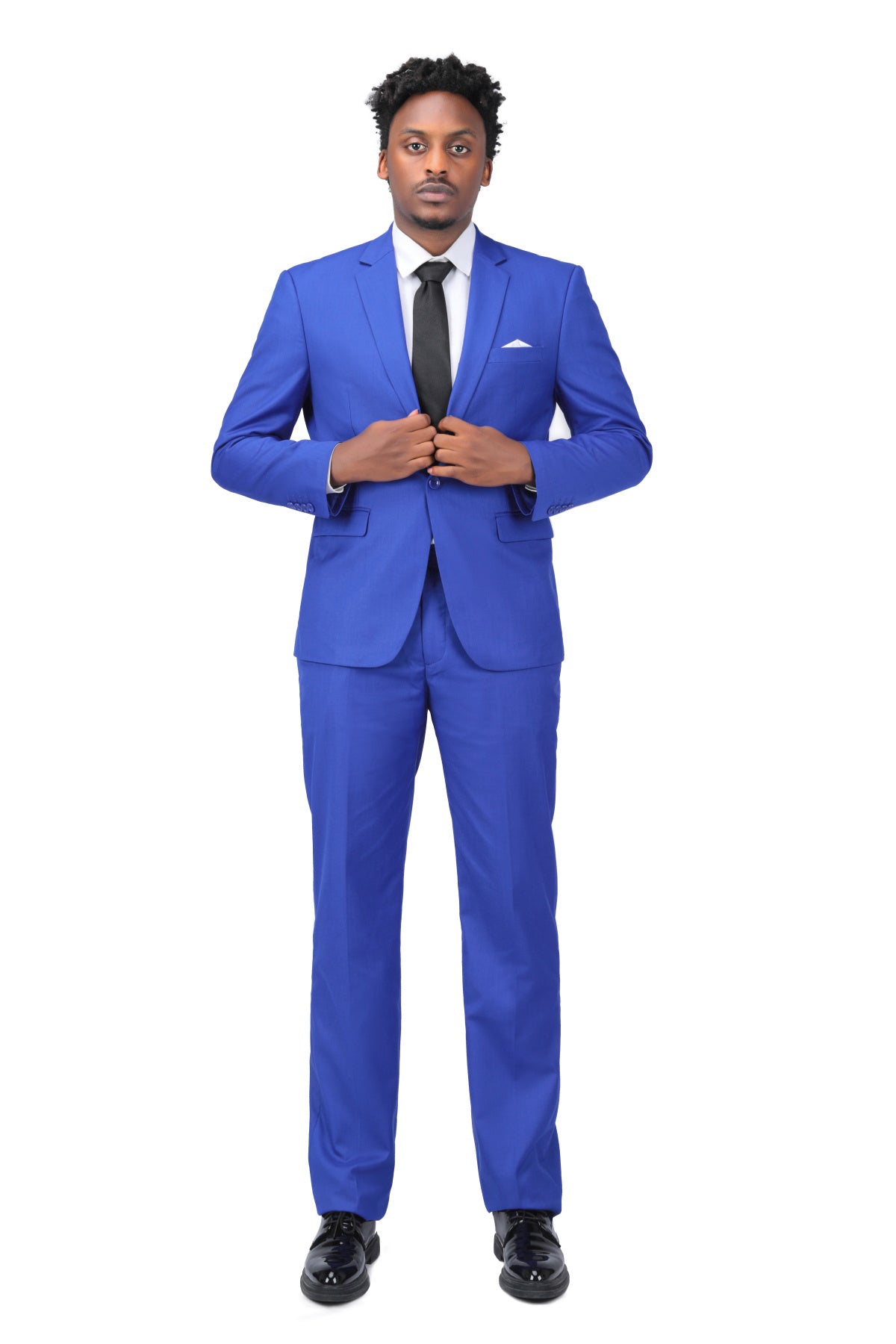 2-Piece Slim Fit Simple Designed Blue Suit