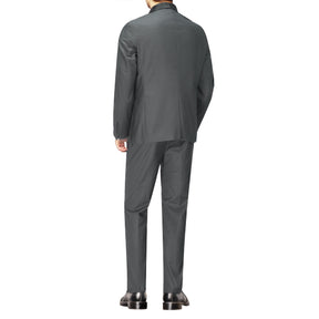 Slim Fit One Button Casual Grey 3-Piece Suit