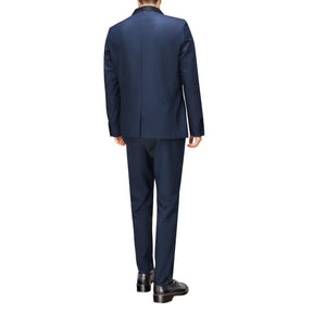 Slim Fit One Button Casual Blue 3-Piece Suit