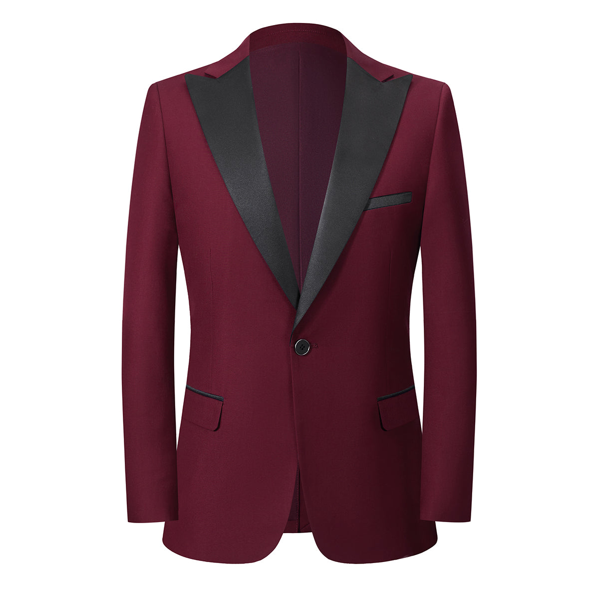 Men's Single-Breasted 2-Piece Tuxedo Suit Red