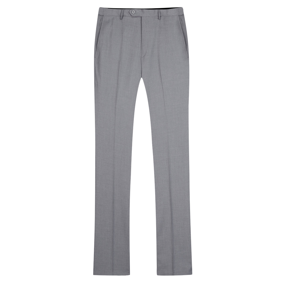 Men's Classic Slim Fit Stretch Flat Front Slacks Dress Pants Grey