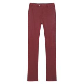 Men's Classic Slim Fit Stretch Flat Front Slacks Dress Pants Wine Red