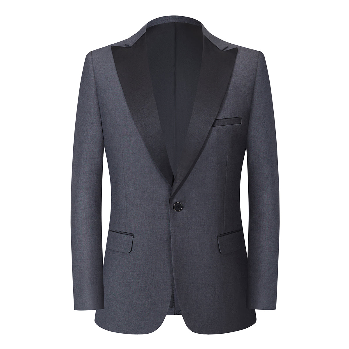 Men's Single-Breasted 2-Piece Tuxedo Suit Grey