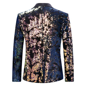 Converted Sequin Jacket Slim Fit Party Blazer