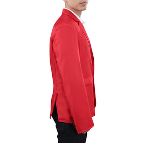 Men's Slim Fit Casual Blazer Jacket Red