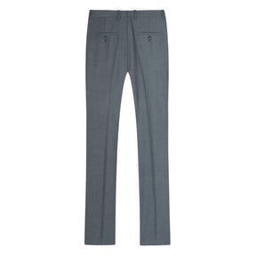 Men's Classic Slim Fit Stretch Flat Front Slacks Dress Pants Dark Grey