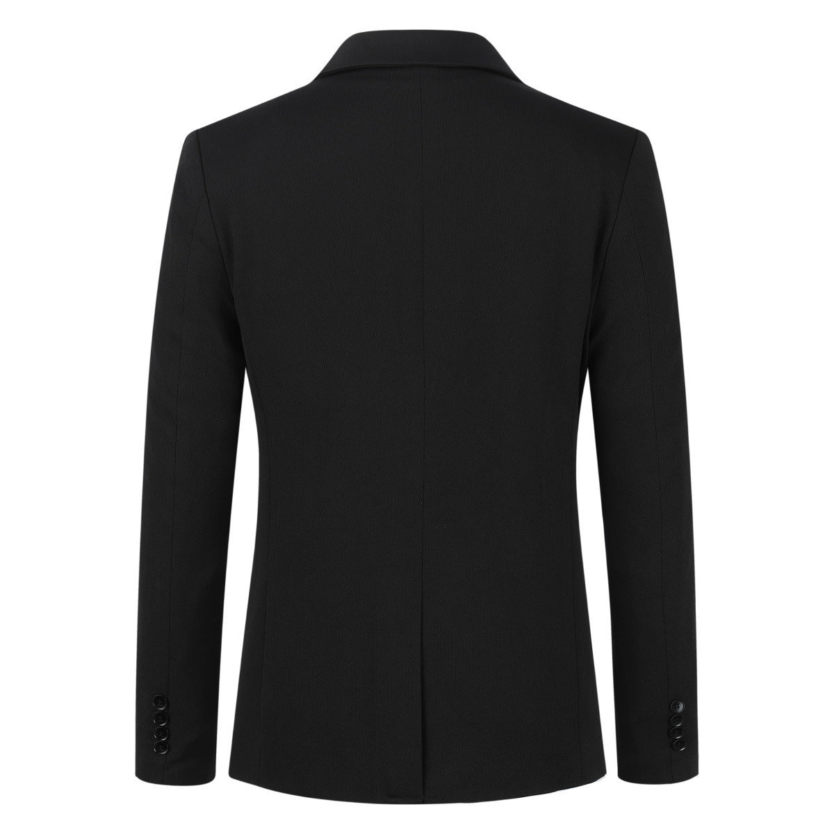 2-Piece Men's Slim Fit Single-Breasted Suit Black