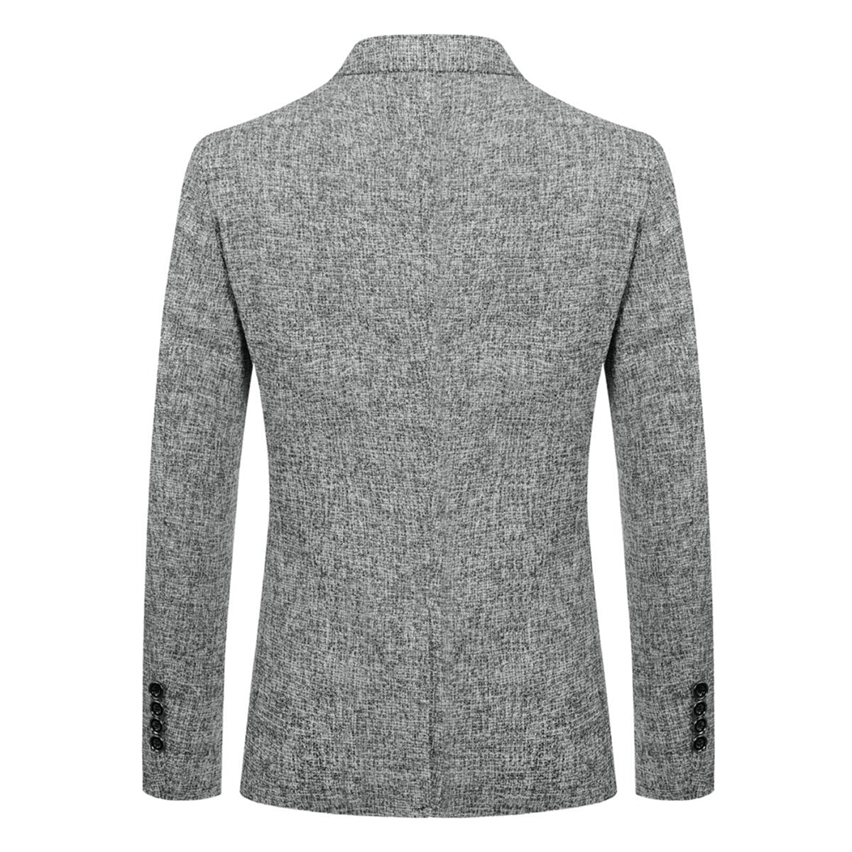 Men's Notch Lapel Single-Breasted Blazer Grey