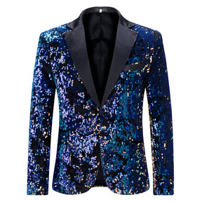 Converted Sequin Jacket Slim Fit Party Blazer