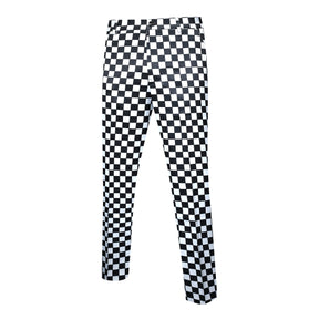 2- Piece Checkerboard Print Slim Fit Plaid Suit