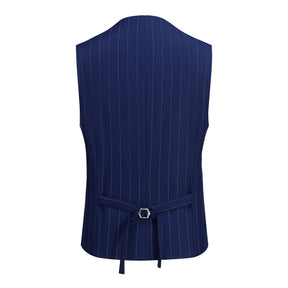 Three Piece Nagaro Blue Suit Stripe Design Suit