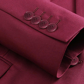 2-Piece Slim Fit Classic Maroon Suit