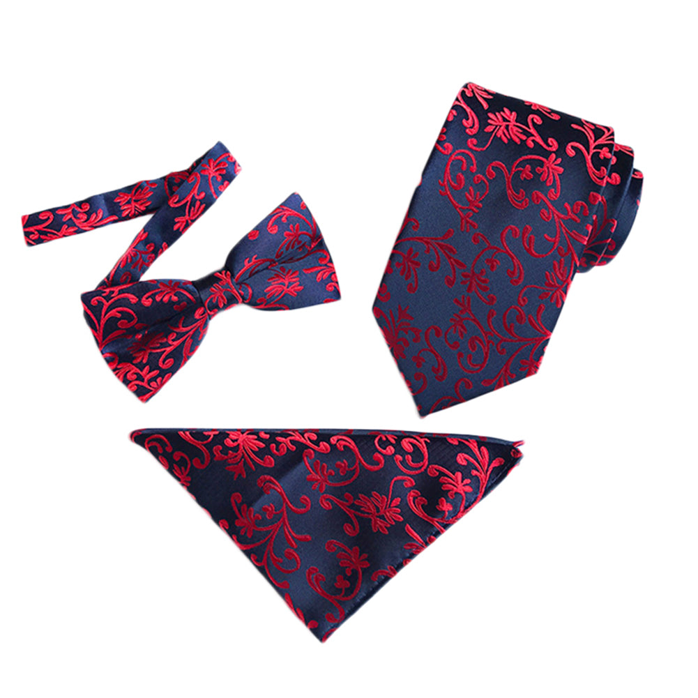 Paisley Floral Bow Tie Set For Suits 11 Styles - Cloudstyle