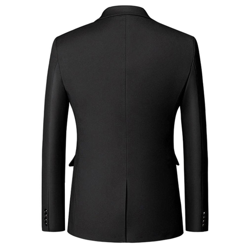 Classic Black Blazer Two Buttons Blazer -Cloudstyle