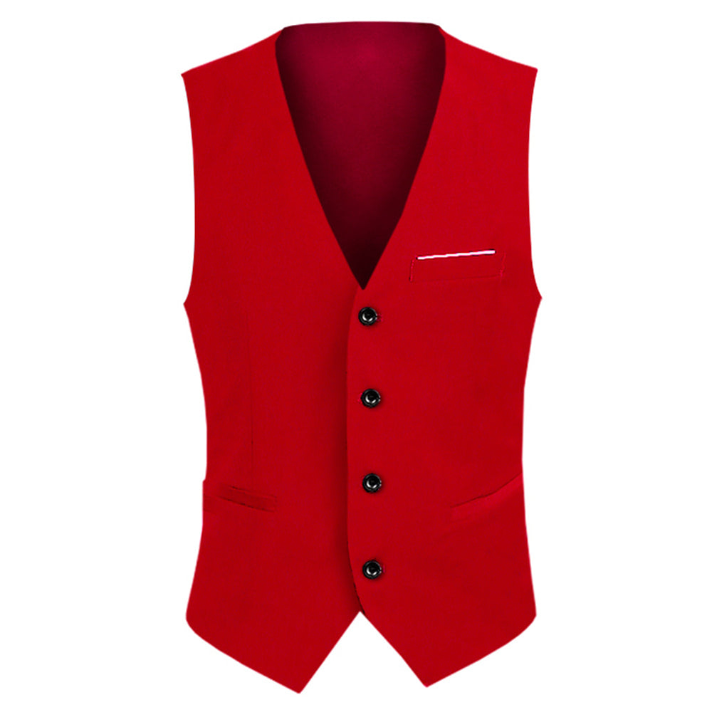 Mens Slim Fit Fashion Solid Vest 13 Colors - Cloudstyle