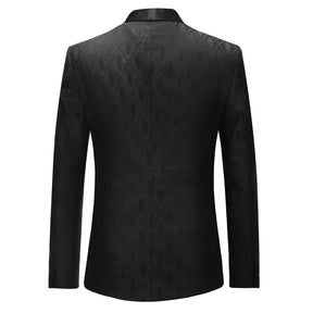 Mens 3 Pieces One Button Elegant Dress Suits Black