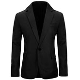 Men's Slim Fit Casual Blazer Jacket Black