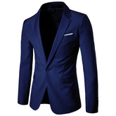 Slim Fit Casual Blazer 9 Colors - Cloudstyle