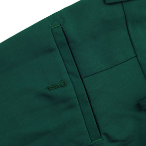 Men's Classic Slim Fit Stretch Flat Front Slacks Dress Pants Green